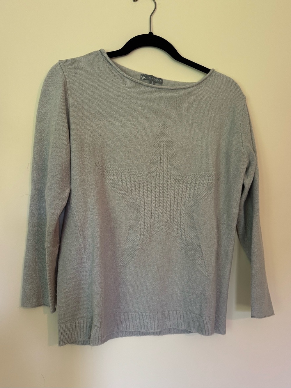 Grey star sweater
